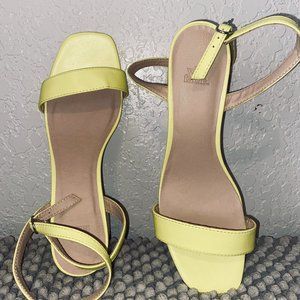 Wild Fable Yellow Heels, U.S. Woman Size 8 1/2